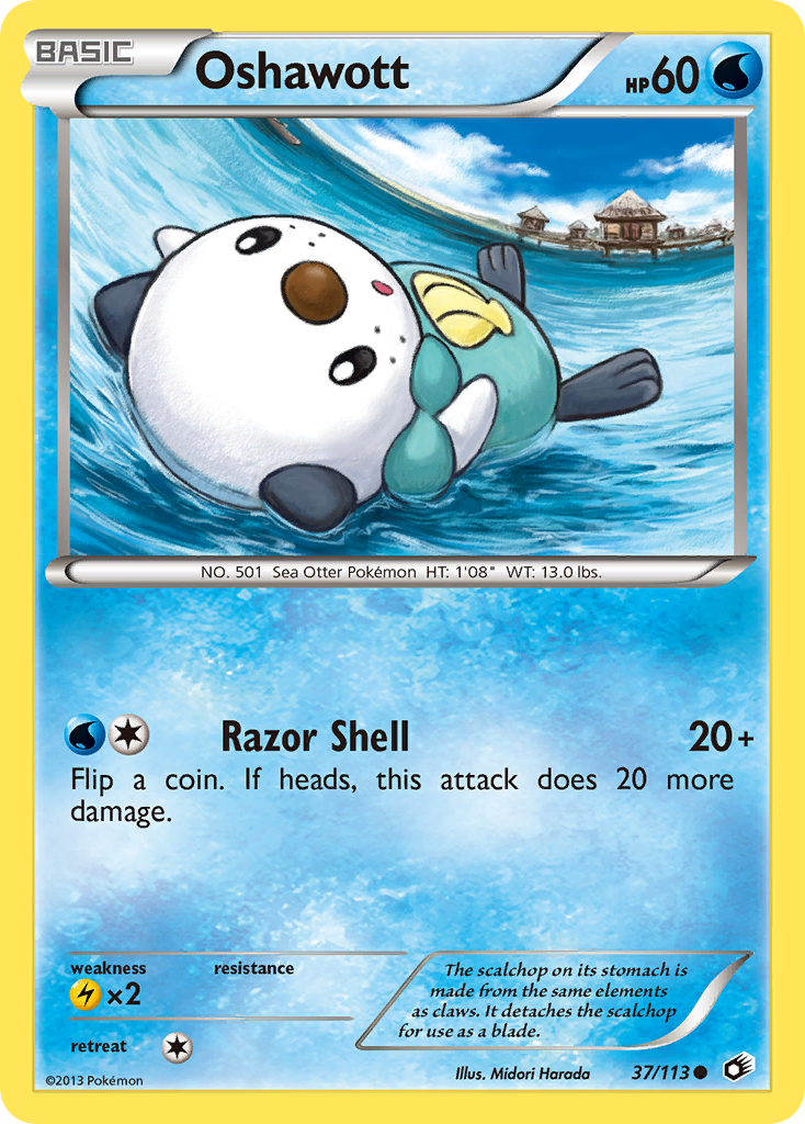Oshawott (37/113) [Black & White: Legendary Treasures] | Exor Games Bridgewater