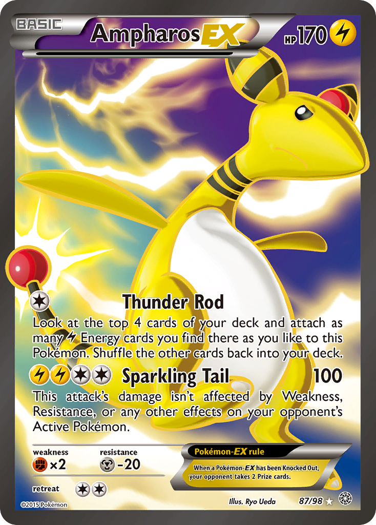 Ampharos EX (87/98) [XY: Ancient Origins] | Exor Games Bridgewater