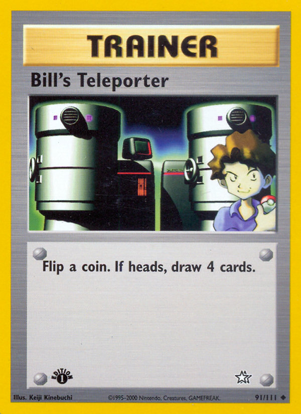 Bill's Teleporter (91/111) [Neo Genesis 1st Edition] | Exor Games Bridgewater