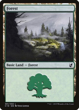 Forest (301) [Commander 2019] | Exor Games Bridgewater