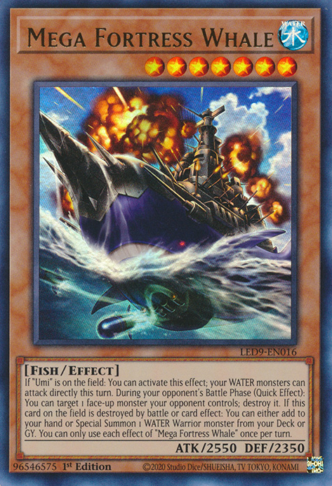 Mega Fortress Whale [LED9-EN016] Ultra Rare | Exor Games Bridgewater