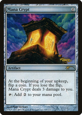 Mana Crypt [Judge Gift Cards 2011] | Exor Games Bridgewater