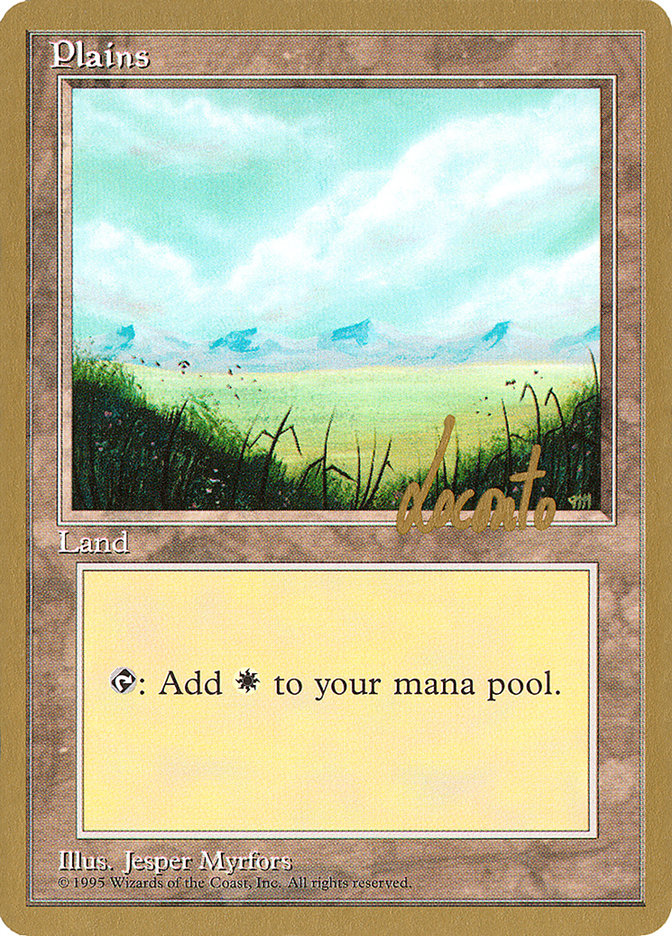 Plains (ml366) (Michael Loconto) [Pro Tour Collector Set] | Exor Games Bridgewater