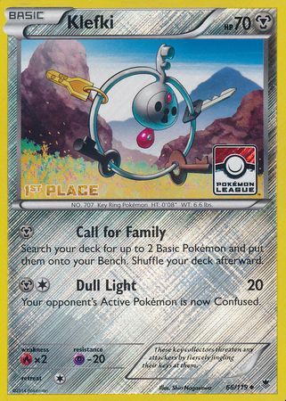 Klefki (66/119) (League Promo 1st Place) [XY: Phantom Forces] | Exor Games Bridgewater