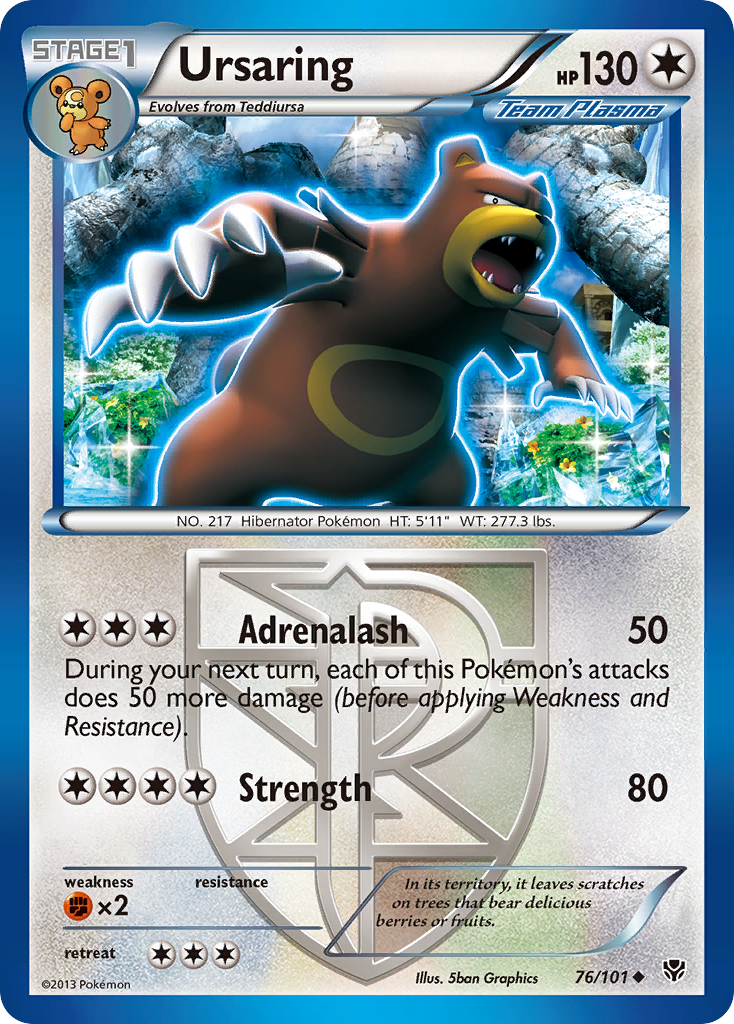 Ursaring (76/101) [Black & White: Plasma Blast] | Exor Games Bridgewater