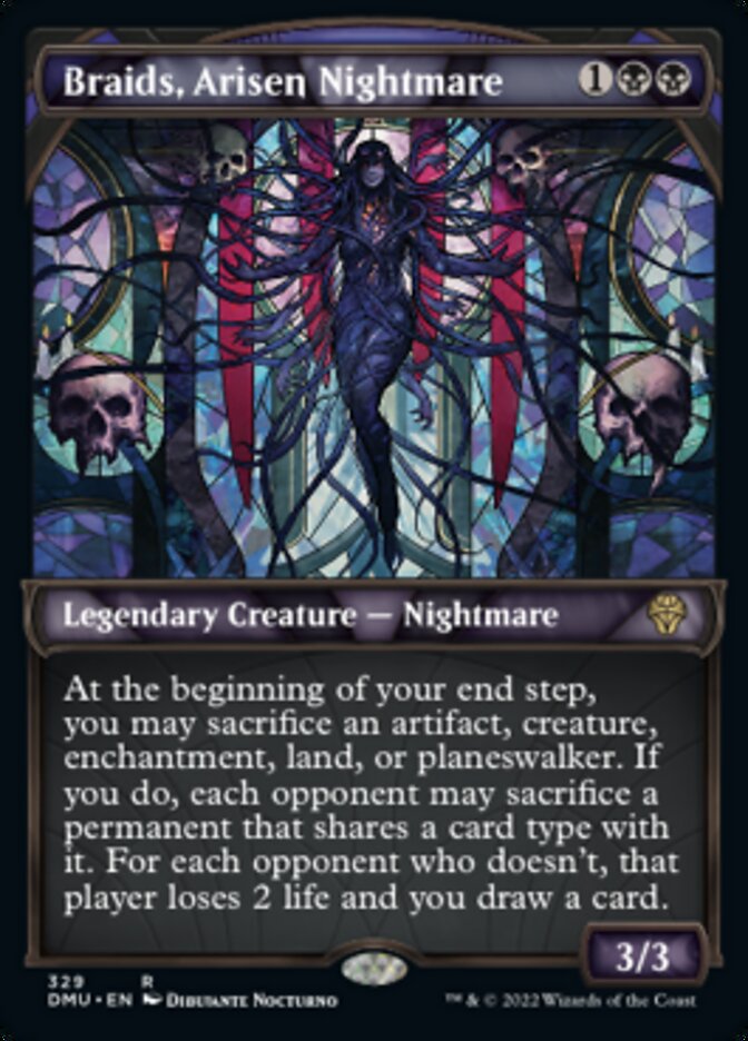 Braids, Arisen Nightmare (Showcase Textured) [Dominaria United] | Exor Games Bridgewater