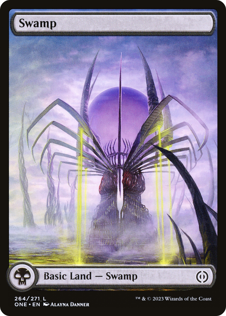 Swamp (264) (Full-Art) [Phyrexia: All Will Be One] | Exor Games Bridgewater