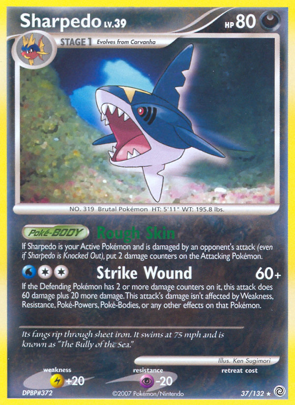 Sharpedo (37/132) [Diamond & Pearl: Secret Wonders] | Exor Games Bridgewater