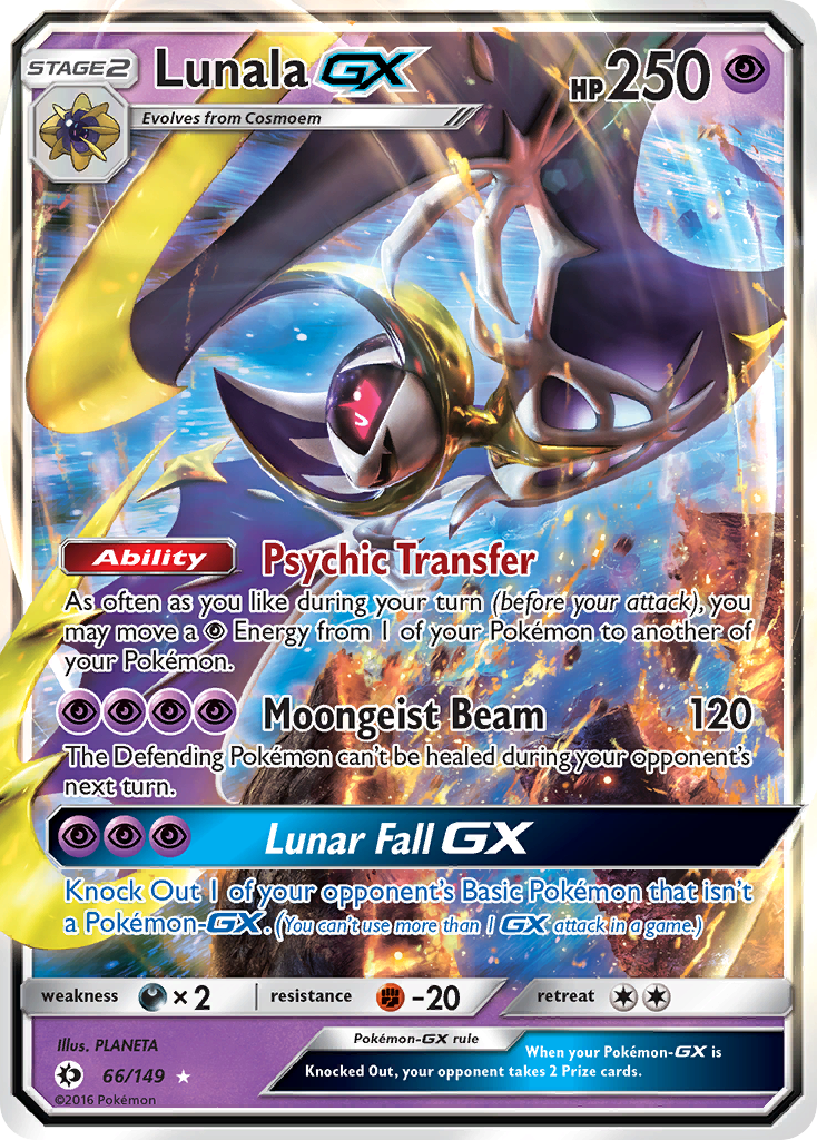 Lunala GX (66/149) [Sun & Moon: Base Set] | Exor Games Bridgewater