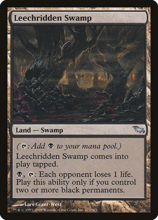 Leechridden Swamp [Shadowmoor] | Exor Games Bridgewater