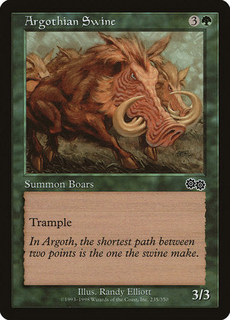 Argothian Swine [Urza's Saga] | Exor Games Bridgewater