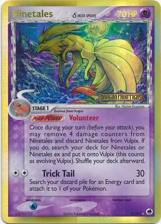Ninetales (8/101) (Delta Species) (Stamped) [EX: Dragon Frontiers] | Exor Games Bridgewater