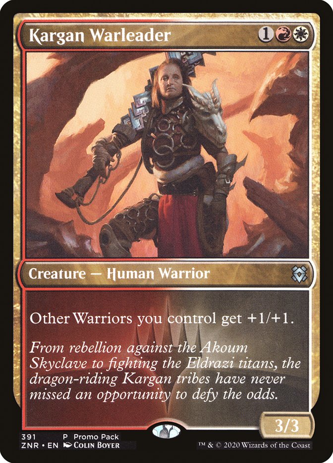 Kargan Warleader (Promo Pack) [Zendikar Rising Promos] | Exor Games Bridgewater