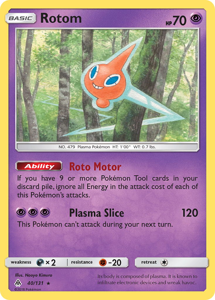 Rotom (40/131) [Sun & Moon: Forbidden Light] | Exor Games Bridgewater