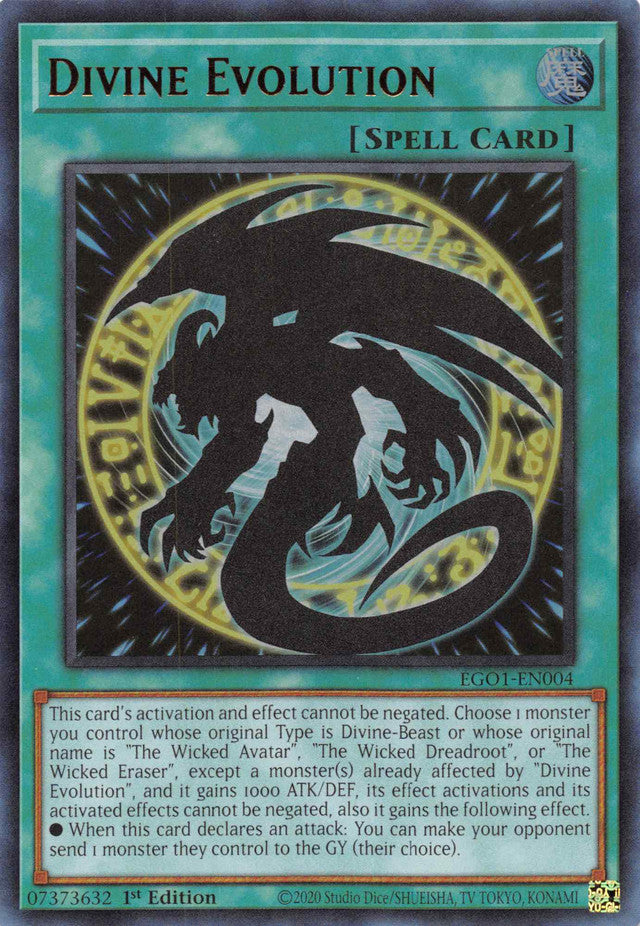 Divine Evolution [EGO1-EN004] Ultra Rare | Exor Games Bridgewater