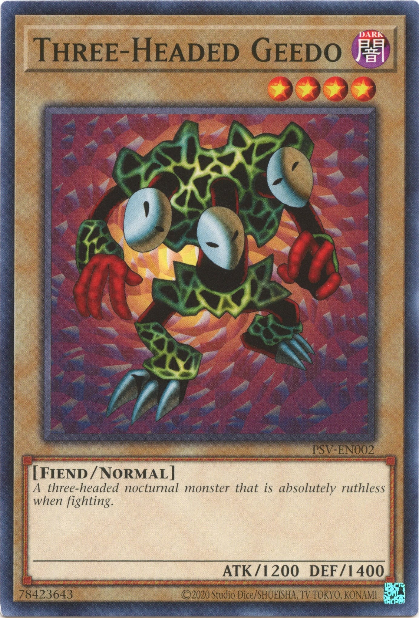 Three-Headed Geedo (25th Anniversary) [PSV-EN002] Common | Exor Games Bridgewater