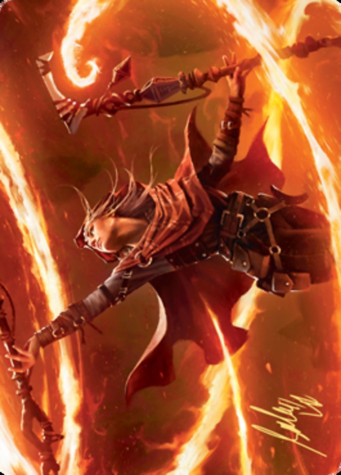 Magmatic Channeler Art Card (Gold-Stamped Signature) [Zendikar Rising Art Series] | Exor Games Bridgewater