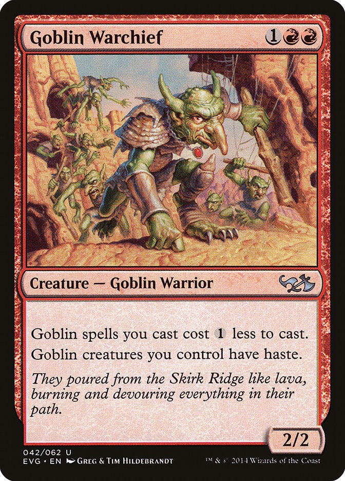 Goblin Warchief (Elves vs. Goblins) [Duel Decks Anthology] | Exor Games Bridgewater