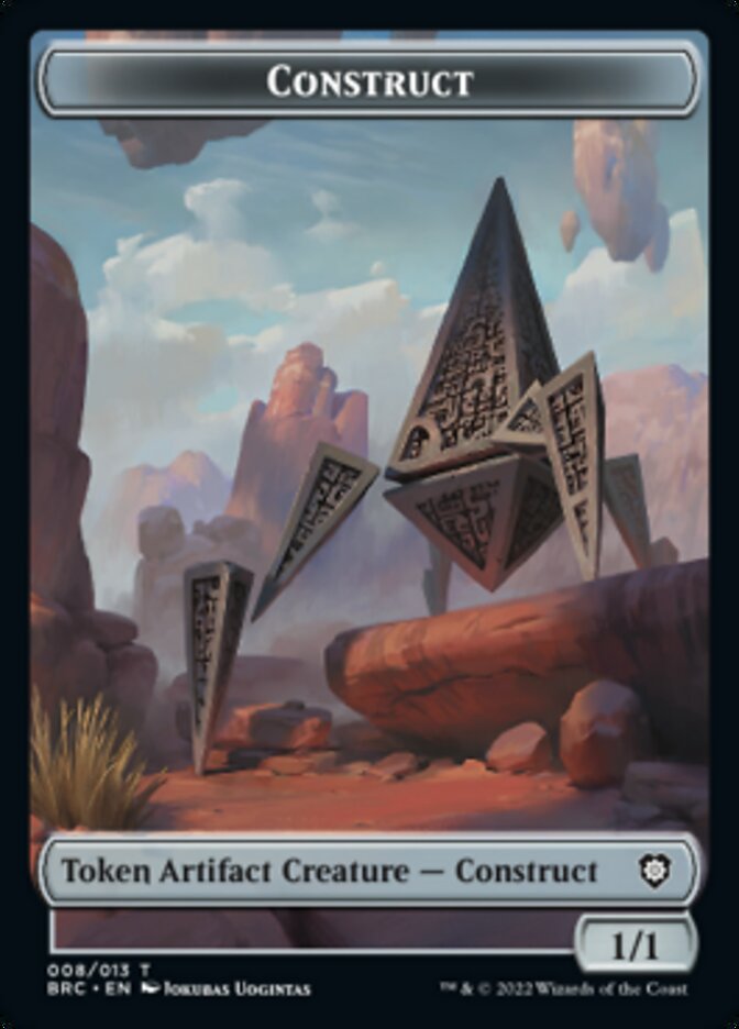 Construct (008) // Phyrexian Myr Double-Sided Token [The Brothers' War Commander Tokens] | Exor Games Bridgewater