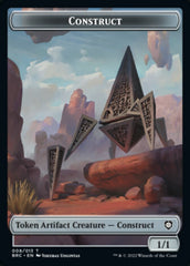 Construct (008) // Phyrexian Myr Double-Sided Token [The Brothers' War Commander Tokens] | Exor Games Bridgewater