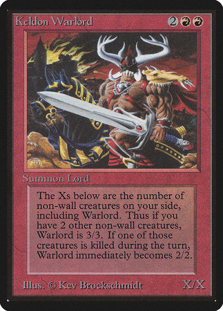 Keldon Warlord [Limited Edition Beta] | Exor Games Bridgewater