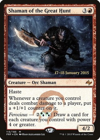 Shaman of the Great Hunt [Fate Reforged Promos] | Exor Games Bridgewater