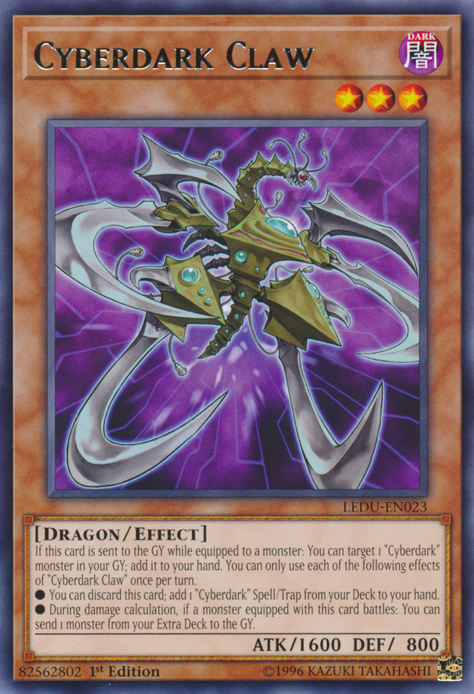 Cyberdark Claw [LEDU-EN023] Rare | Exor Games Bridgewater