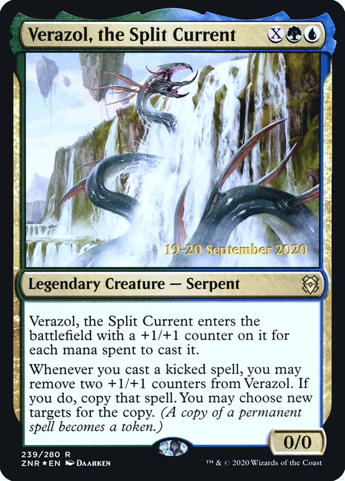 Verazol, the Split Current  [Zendikar Rising Prerelease Promos] | Exor Games Bridgewater