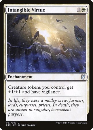 Intangible Virtue [Commander 2019] | Exor Games Bridgewater