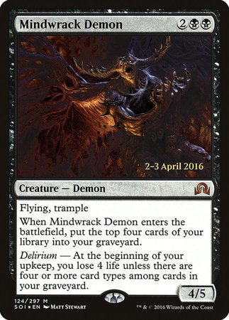 Mindwrack Demon [Shadows over Innistrad Promos] | Exor Games Bridgewater