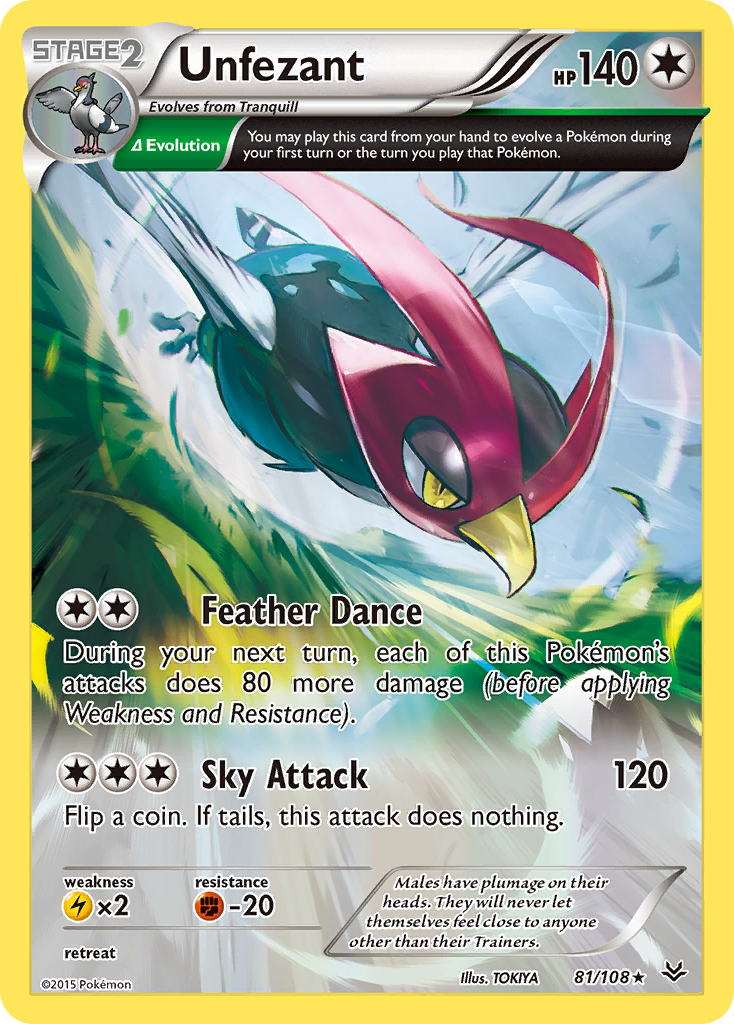 Unfezant (81/108) [XY: Roaring Skies] | Exor Games Bridgewater