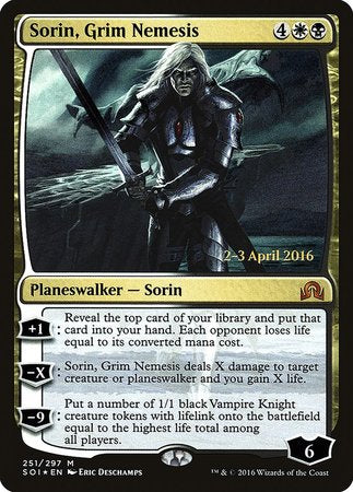 Sorin, Grim Nemesis [Shadows over Innistrad Promos] | Exor Games Bridgewater