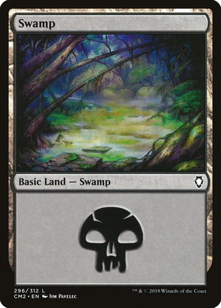 Swamp (296) [Commander Anthology Volume II] | Exor Games Bridgewater