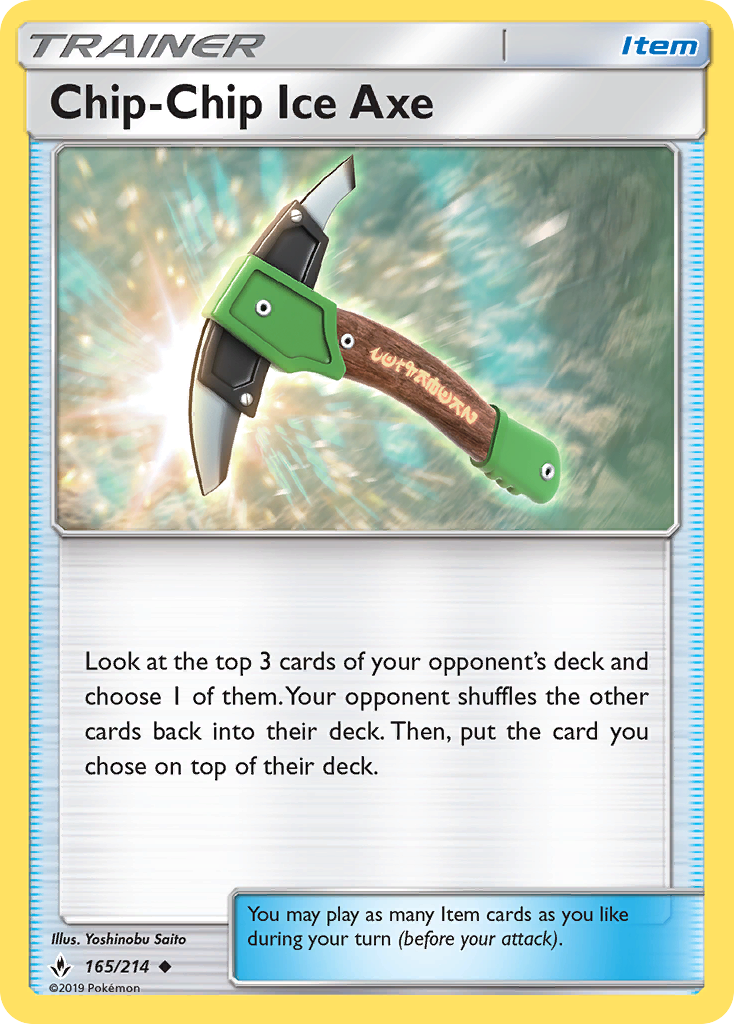 Chip-Chip Ice Axe (165/214) [Sun & Moon: Unbroken Bonds] | Exor Games Bridgewater