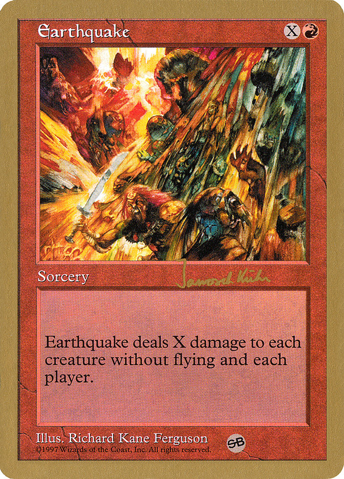 Earthquake (Janosch Kuhn) (SB) [World Championship Decks 1997] | Exor Games Bridgewater