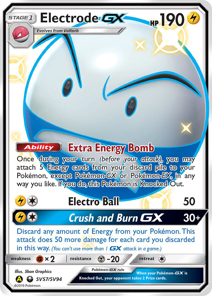 Electrode GX (SV57/SV94) [Sun & Moon: Hidden Fates - Shiny Vault] | Exor Games Bridgewater