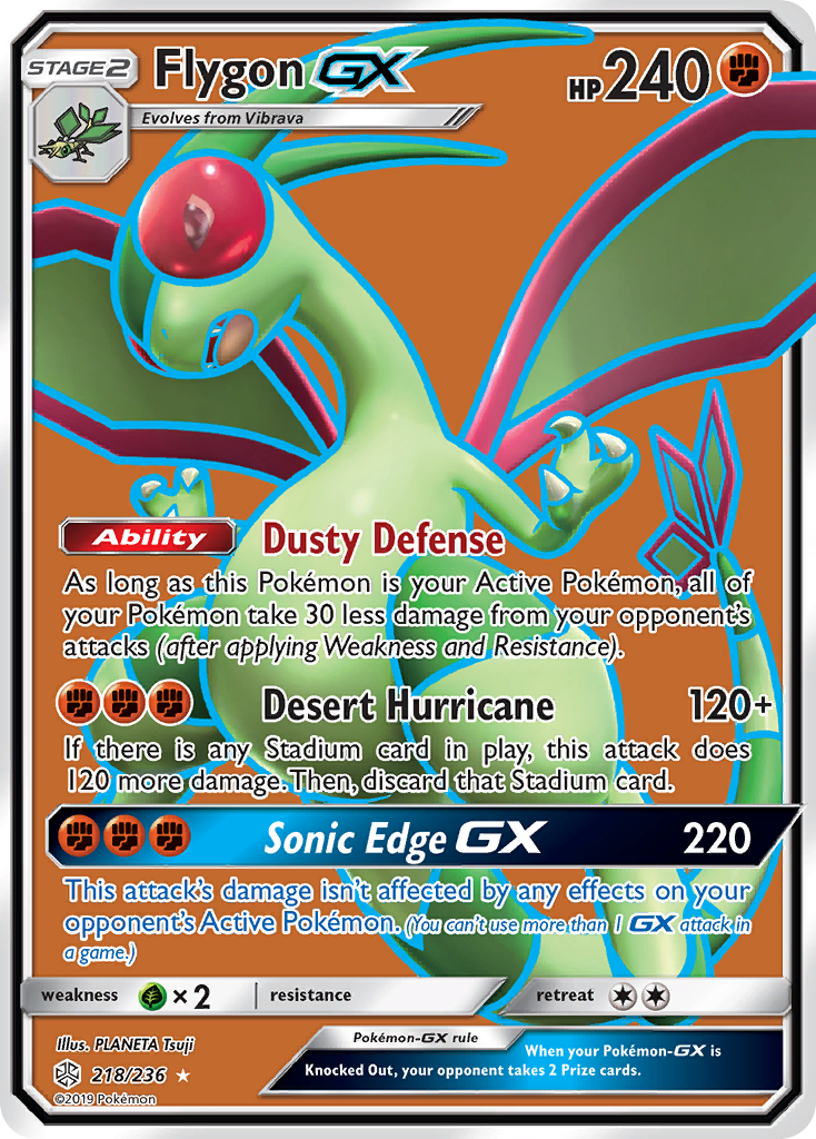 Flygon GX (218/236) [Sun & Moon: Cosmic Eclipse] | Exor Games Bridgewater