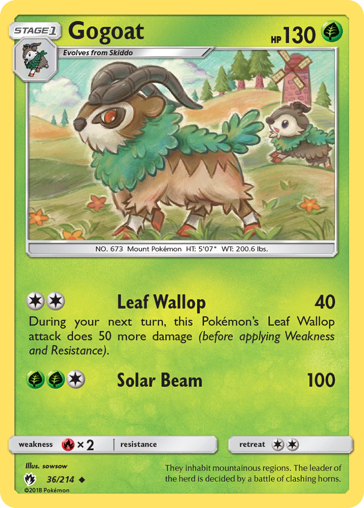 Gogoat (36/214) [Sun & Moon: Lost Thunder] | Exor Games Bridgewater