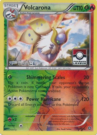 Volcarona (15/114) (League Promo 2nd Place) [XY: Steam Siege] | Exor Games Bridgewater