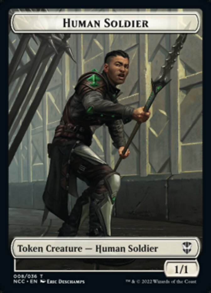 Eldrazi // Human Soldier Double-sided Token [Streets of New Capenna Commander Tokens] | Exor Games Bridgewater