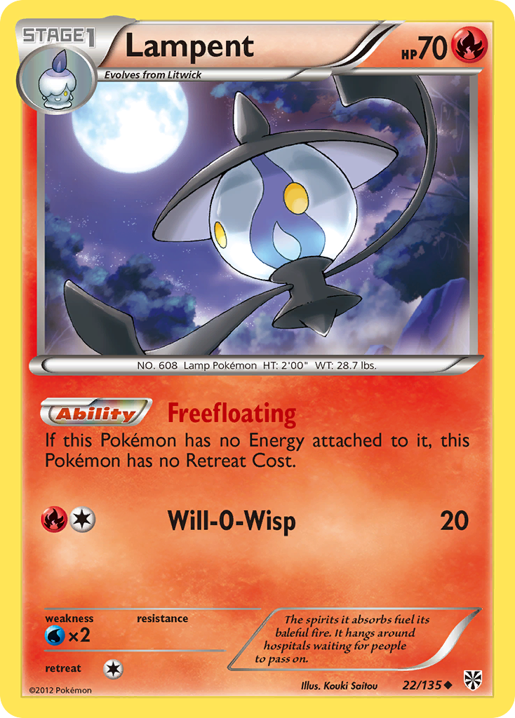 Lampent (22/135) [Black & White: Plasma Storm] | Exor Games Bridgewater