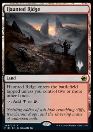 Haunted Ridge (Promo Pack) [Innistrad: Midnight Hunt Promos] | Exor Games Bridgewater