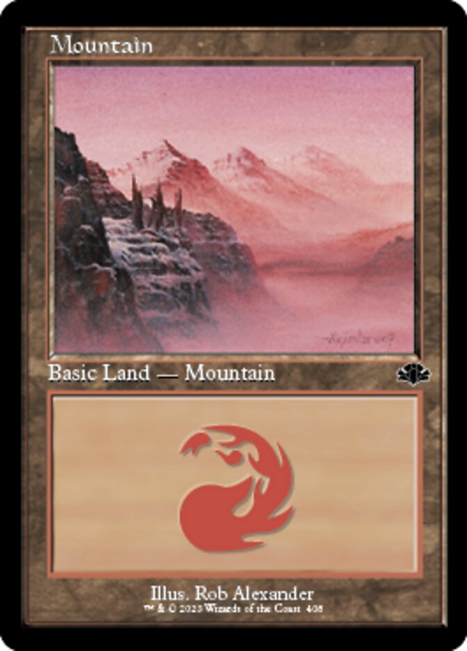 Mountain (408) (Retro) [Dominaria Remastered] | Exor Games Bridgewater