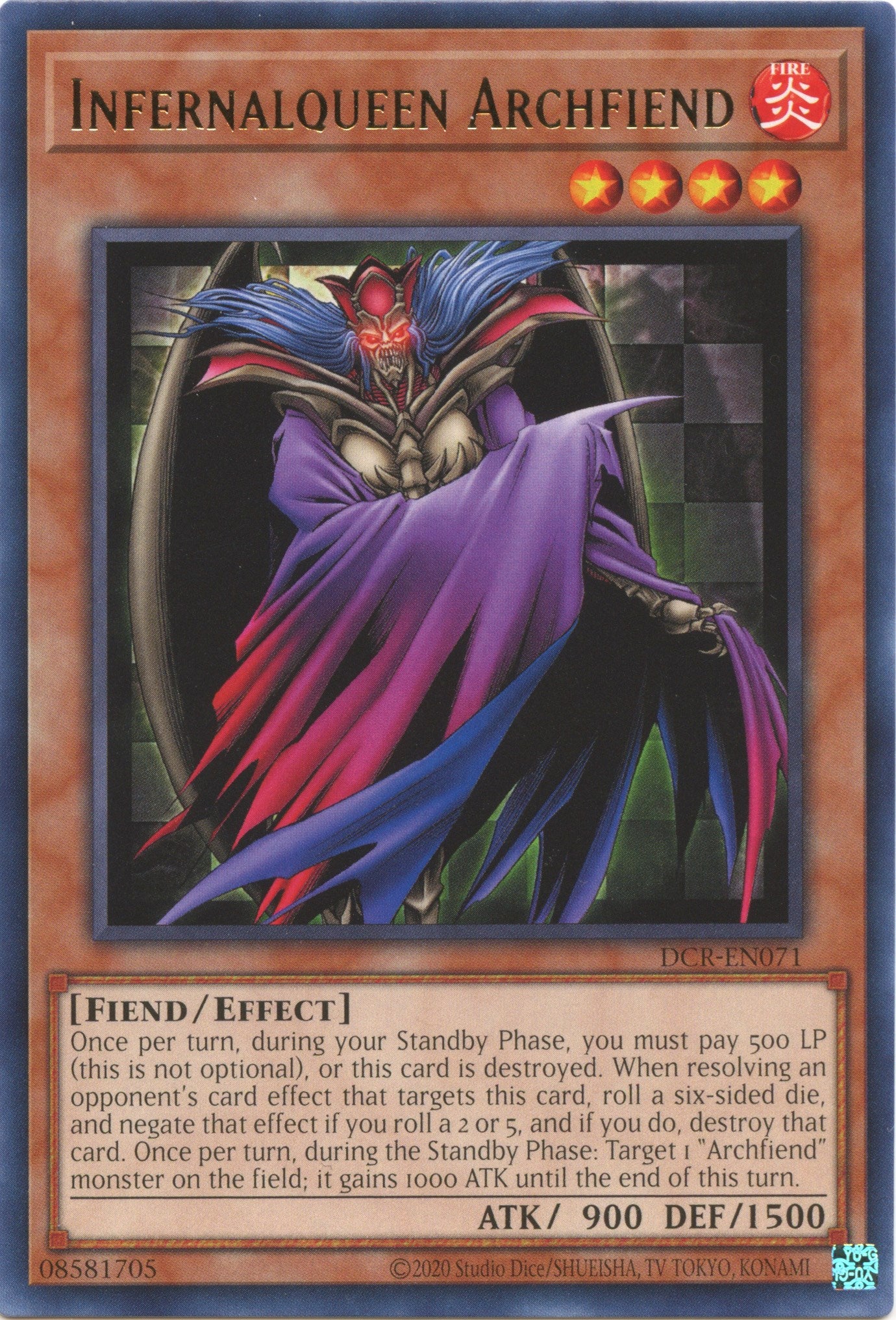 Infernalqueen Archfiend (25th Anniversary) [DCR-EN071] Rare | Exor Games Bridgewater