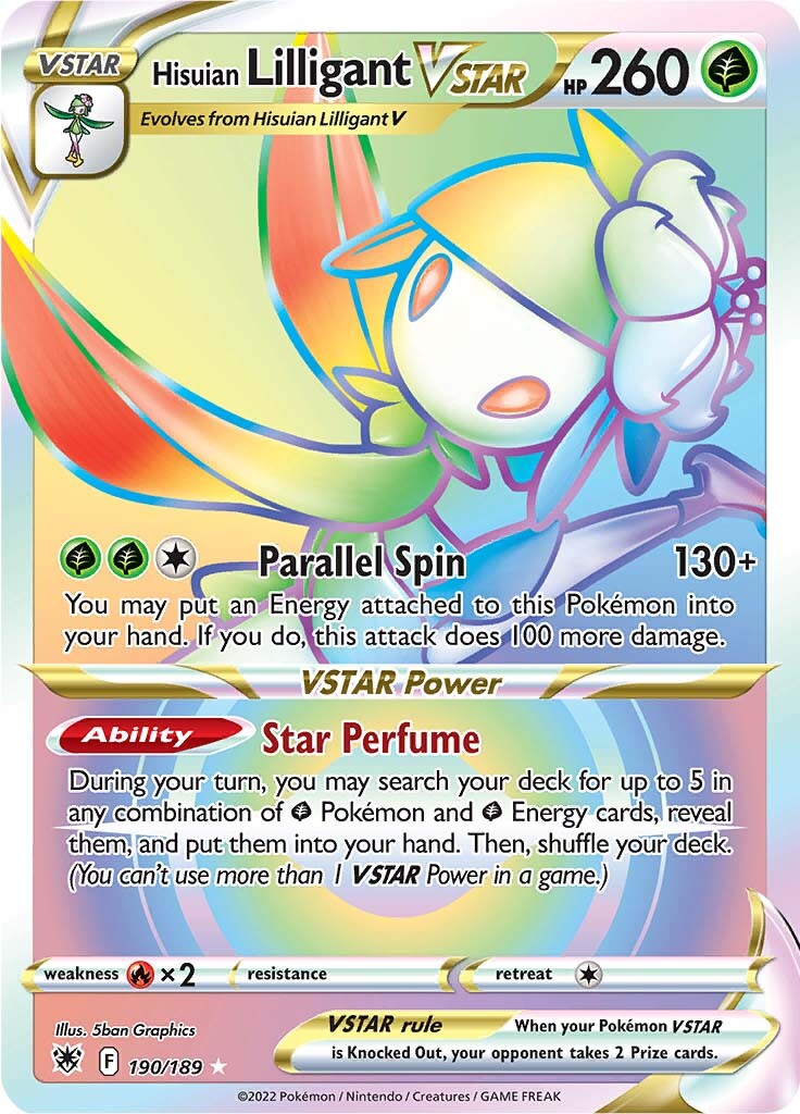 Hisuian Lilligant VSTAR (190/189) [Sword & Shield: Astral Radiance] | Exor Games Bridgewater