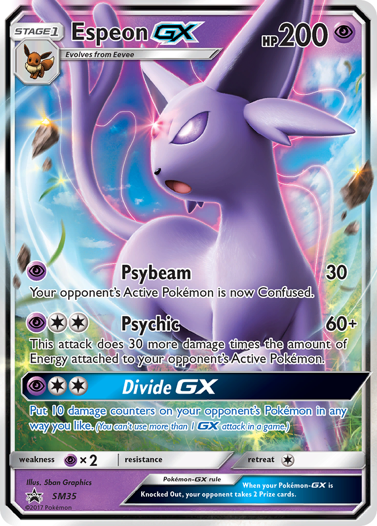 Espeon GX (SM35) [Sun & Moon: Black Star Promos] | Exor Games Bridgewater