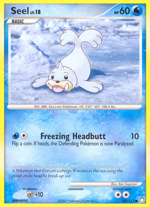 Seel (97/123) [Diamond & Pearl: Mysterious Treasures] | Exor Games Bridgewater