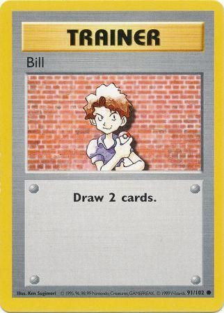 Bill (91/102) [Base Set Shadowless Unlimited] | Exor Games Bridgewater