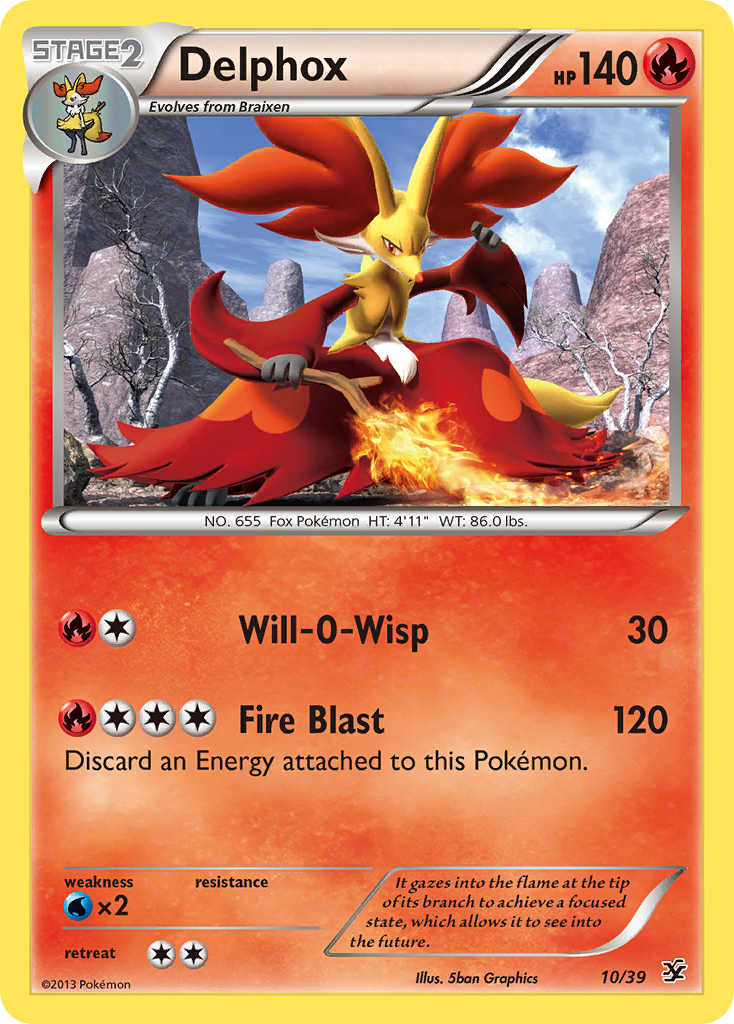 Delphox (10/39) [XY: Kalos Starter Set] | Exor Games Bridgewater