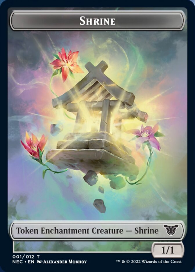 Shrine Token [Kamigawa: Neon Dynasty Commander Tokens] | Exor Games Bridgewater